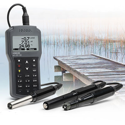 HI98199多參數水質測定儀微電腦pH-EC-TDS-DO-鹽度-°C
